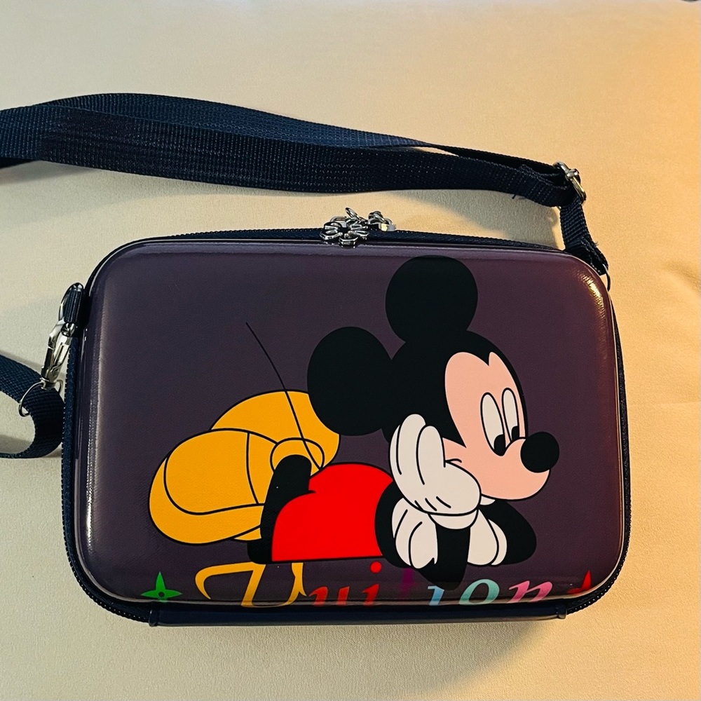 Mickey Mouse Hard Shell Crossbody Bag - Measures 3.5x5.5x2. New/Never Used.